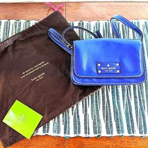 Kate Spade leather crossbody bag in blue